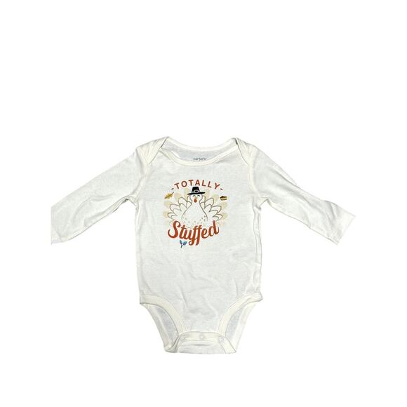 Carter's Baby's " Totally Stuffed" Long Sleeve Turkey One Piece 3 Months - Picture 1 of 7